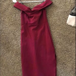 Red Lulus dress